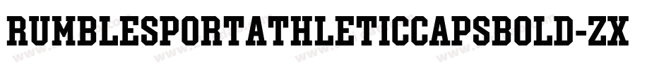 RumblesportathleticcapsBold-ZxDJ字体转换