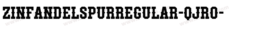 ZinfandelSpurRegular-qJr0字体转换