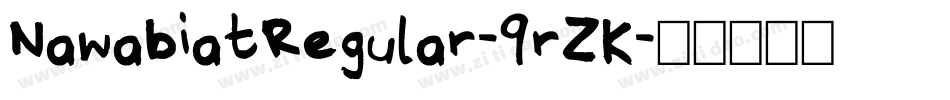 NawabiatRegular-9rZK字体转换