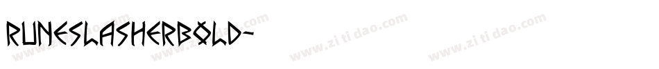 runeslasherbold字体转换