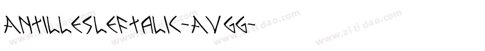 AntillesLeftalic-AVgg字体转换