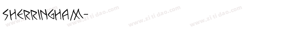 Sherringham字体转换