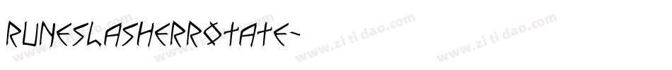runeslasherrotate字体转换
