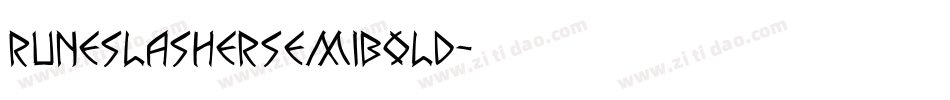 runeslashersemibold字体转换