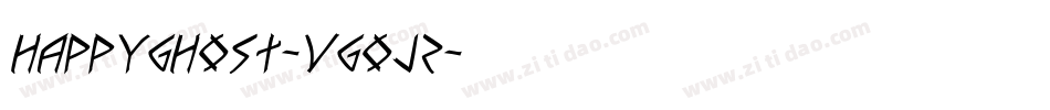 HappyGhost-VGOJz字体转换 HappyGhost-VGOJz字体转换