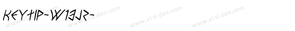 Keytip-w13JZ字体转换