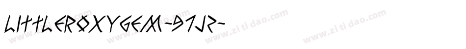 Littleroxygem-97jZ字体转换