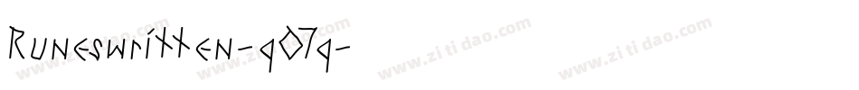 Runeswritten-q07q字体转换