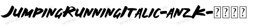 JumpingRunningItalic-anzK字体转换