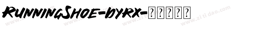 RunningShoe-dyrx字体转换