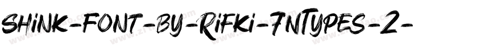 Shink-Font-by-Rifki-7NTypes-2字体转换