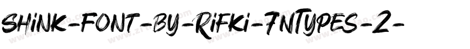 Shink-Font-by-Rifki-7NTypes-2字体转换