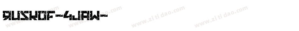 Ruskof-4jAW字体转换