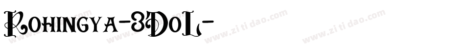 Rohingya-3DoL字体转换