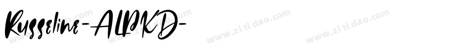 Russeline-ALPKD字体转换