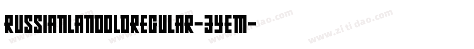 RussianLandOldRegular-3yeM字体转换