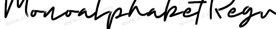 MonoalphabetRegular-OMvP字体转换