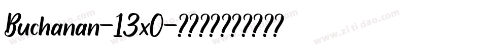Buchanan-13x0字体转换