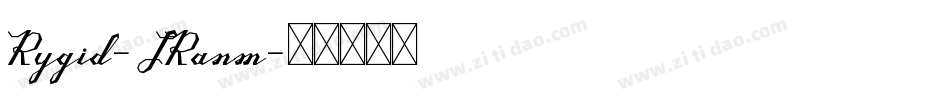 Rygid-JRanm字体转换