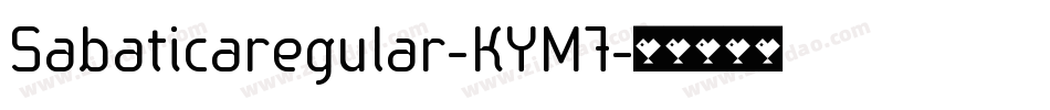 Sabaticaregular-KYM7字体转换