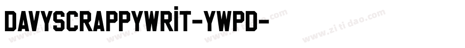 Davyscrappywrit-ywPd字体转换