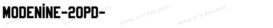 Modenine-2OPd字体转换