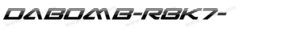 DaBomb-r8K7字体转换