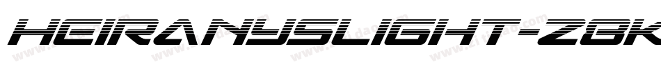 HeiranySlight-z8K0字体转换 HeiranySlight-z8K0字体转换