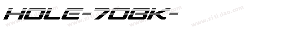 Hole-7O8K字体转换