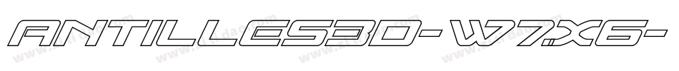 Antilles3D-w7x6字体转换