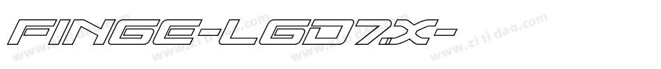 Finge-lgd7X字体转换