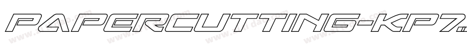 Papercutting-KP7X字体转换 Papercutting-KP7X字体转换