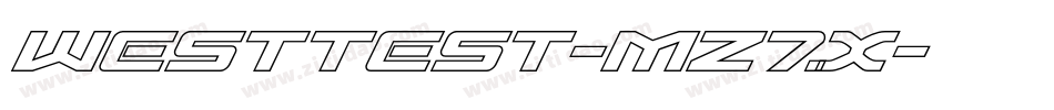 WestTest-MZ7x字体转换