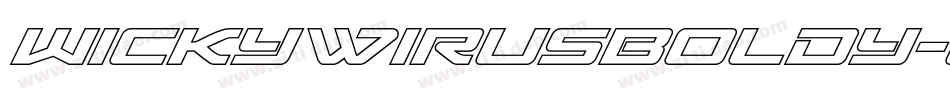 WickywirusBoldy-lx7X字体转换