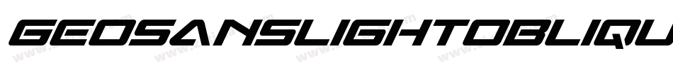 GeosanslightOblique-XZLg字体转换
