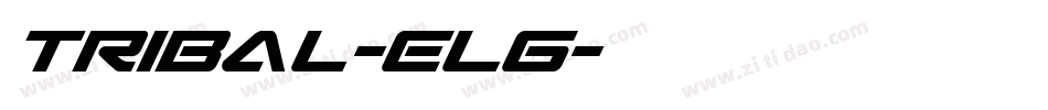 Tribal-eLg字体转换