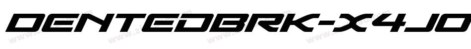 DentedBrk-x4jO字体转换