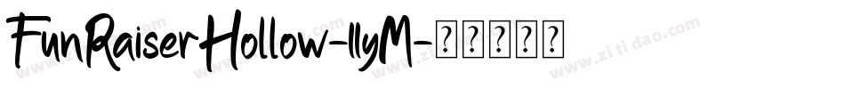 FunRaiserHollow-11yM字体转换