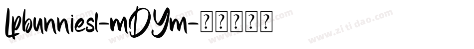 Lpbunnies1-mDYm字体转换