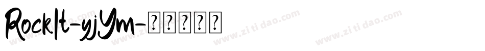 RockIt-yjYm字体转换
