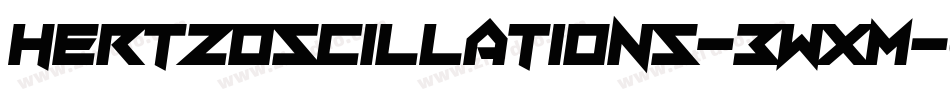HertzOscillations-3WxM字体转换