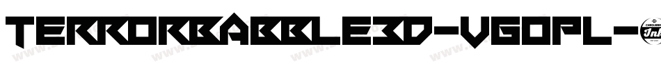 TerrorBabble3D-VGOpl字体转换