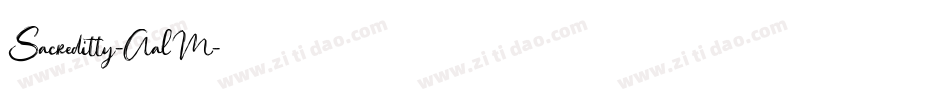 Sacreditty-AalM字体转换