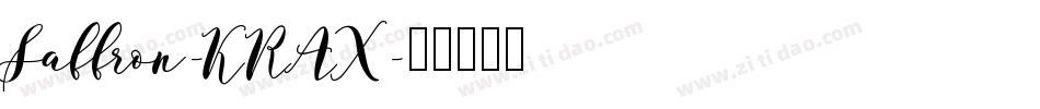 Saffron-KRAX字体转换