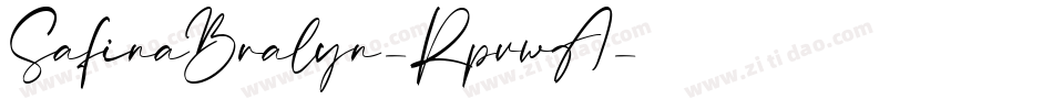 SafinaBralyn-RpvwA字体转换