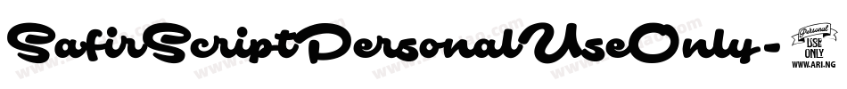 SafirScriptPersonalUseOnly-660q字体转换