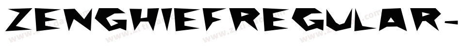 ZenghiefRegular-nRrXg字体转换