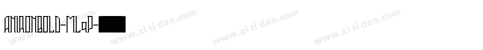 AnironBold-mL9P字体转换 AnironBold-mL9P字体转换