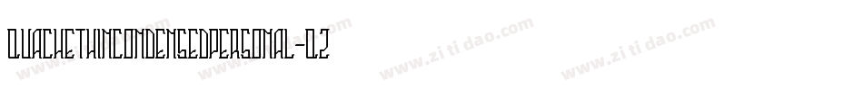 Quachethincondensedpersonal-qZ0L2字体转换