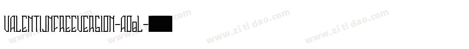ValentijnFreeversion-AO0L字体转换